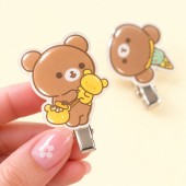 8800 리락쿠마 듀얼 헤어핀-차이로이코구마 [C2-070226] 할인판매금지